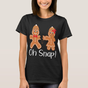 Camiseta Gingerbird Man Oh Snap Fundido Natal