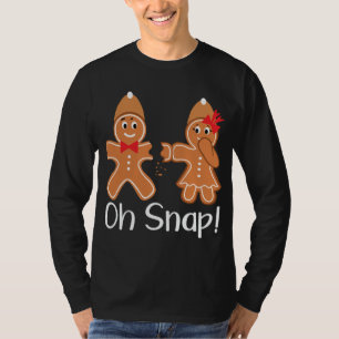 Camiseta Gingerbird Man Oh Snap Fundido Natal