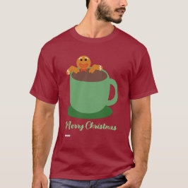 Camiseta Gingerbird Man Relaxing Cocoa Holiday