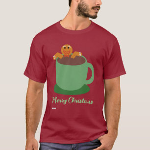 Camiseta Gingerbird Man Relaxing Cocoa Holiday