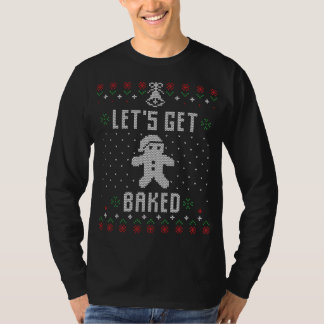 Camiseta Gingerbird Man Ufly Christmas Sweater Engraçado Va