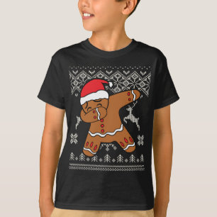 Camiseta Gingerbird Man Ugly Christmas Sweater Gingerdab D
