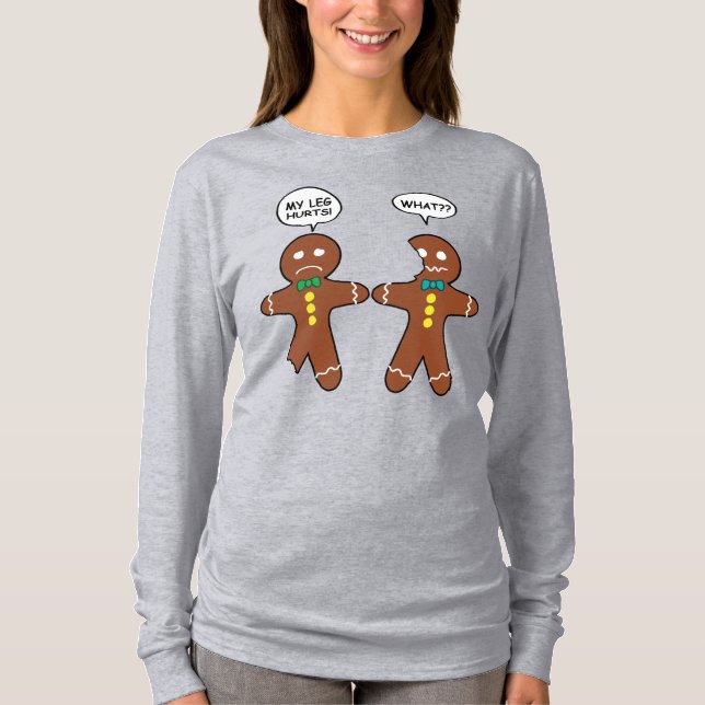 Camiseta Gingerbread Cookie Natal Humor Cute (Frente)