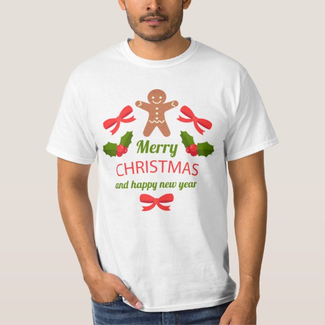 Camiseta Gingerbread Family Matching Christmas Shirt USA (Frente)