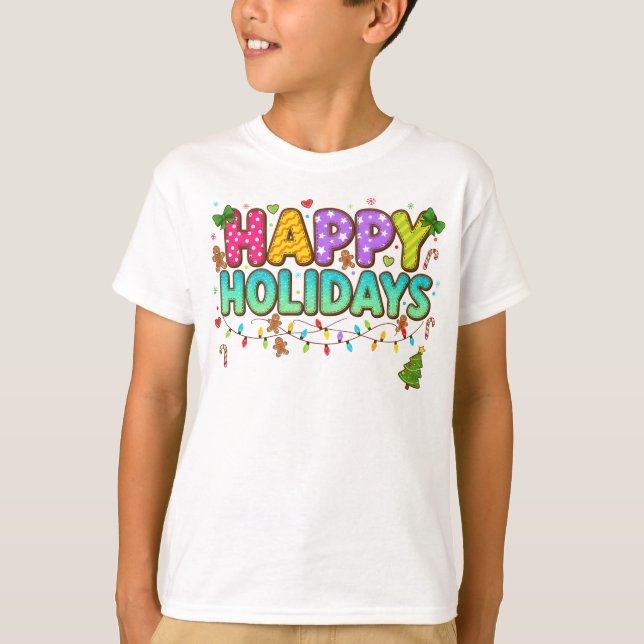 Camiseta "Gingerbread Glow Holiday Tee" (Frente)