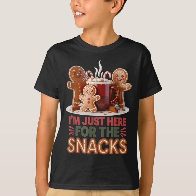 Camiseta Gingerbread Holiday Snacks Funny Christmas  (Frente)