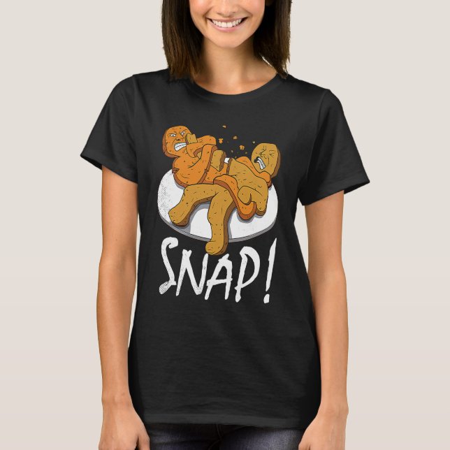 Camiseta Gingerbread in Jiu jitsu Armbar BJJ (Frente)