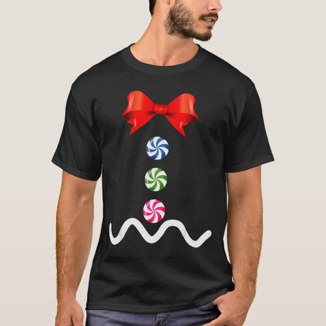 Camiseta Gingerbread Man Christmas Costume Cookie Baking  (Frente)