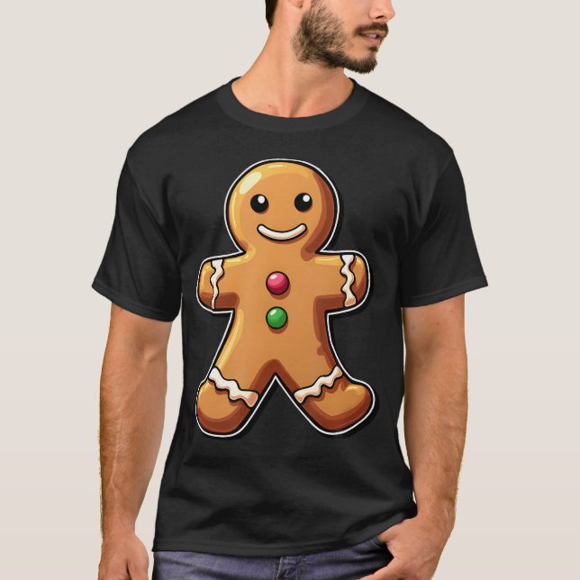 Camiseta Gingerbread Man Christmas Gingerbread Christmas Me (Frente)