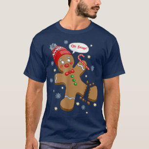 Camiseta Gingerbread Man Cookie XMas Oh Snap Funny Cute Chr