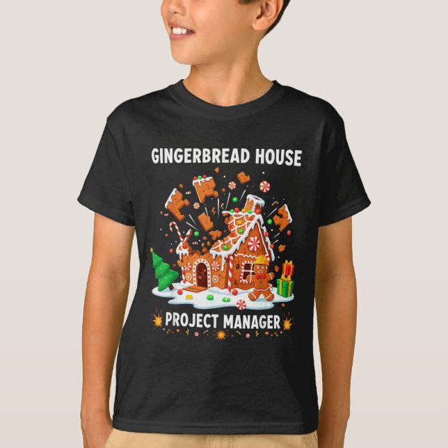 Camiseta Gingerbread Man Costume, Gingerbread House Project (Frente)