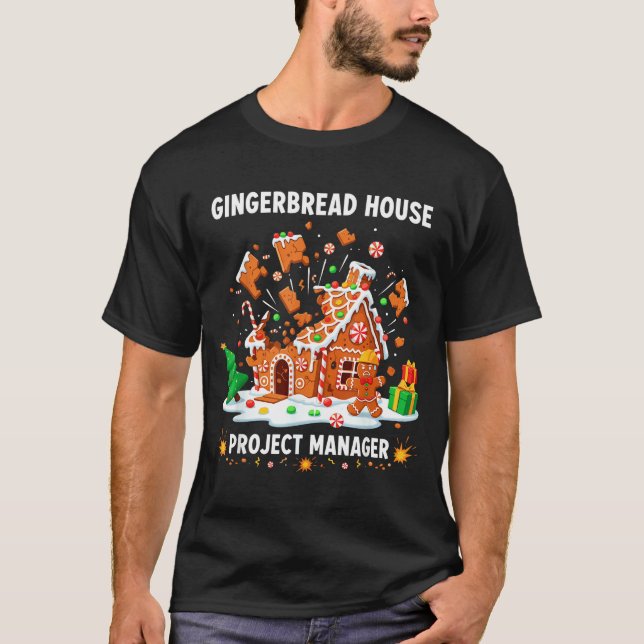 Camiseta Gingerbread Man Costume, Gingerbread House Project (Frente)