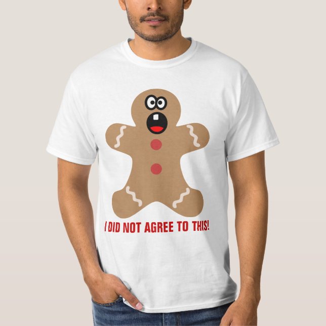 Camiseta Gingerbread Men dos melhores convidados de Natal (Frente)