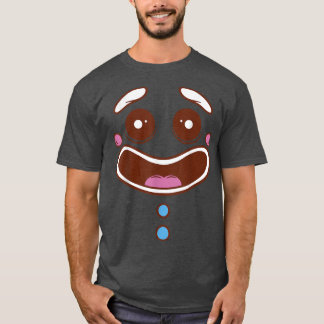 Camiseta Gingercake Cookie Face Happy Candy Comida