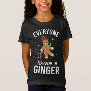 Camiseta Gingercake Cookie Todo mundo ama um Ginger