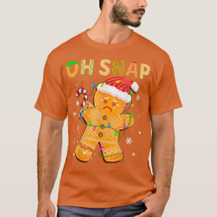 Camiseta Gingercake Man Oh Snap Christmas Cookume B