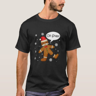 Camiseta Gingercake Man Oh Snap Christmas Cookume B