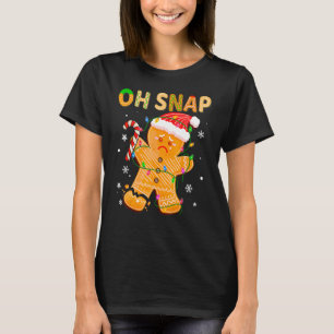 Camiseta Gingercake Man Oh Snap Christmas Cookume B