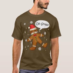 Camiseta Gingercake Man Oh Snap Christmas Cookume B