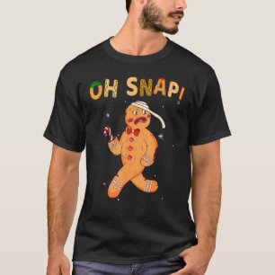 Camiseta Gingercake Man Oh Snap Christmas Cookume B