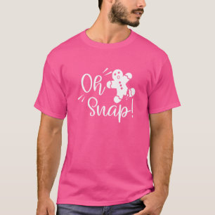 Camiseta Gingercake Man Oh Snap Christmas Cookume B