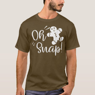 Camiseta Gingercake Man Oh Snap Christmas Cookume B