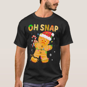 Camiseta Gingercake Man Oh Snap Christmas Cookume B