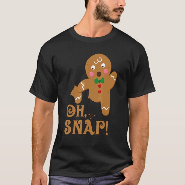 Camiseta Gingercake Man Oh Snap Cookie Baki (Frente)