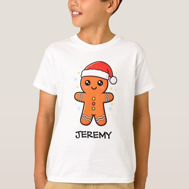 Camiseta Gingerpão bonito com Natal (Frente)