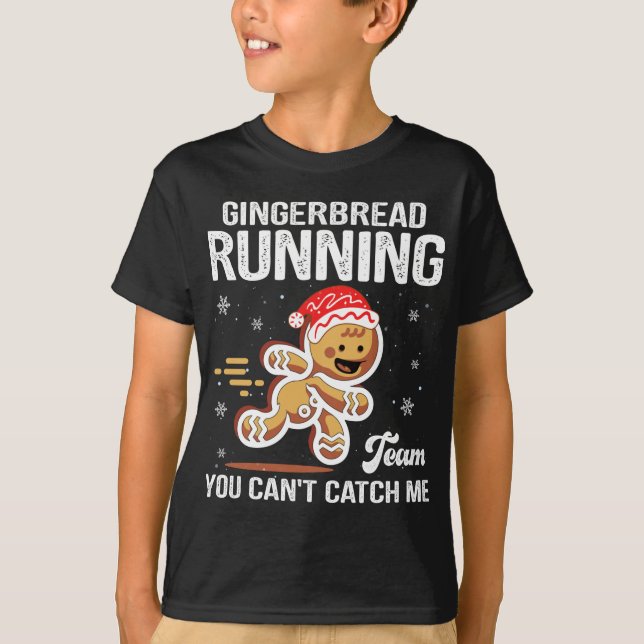 Camiseta Gingerpão Correndo Equipe Cookie Engraçado Xm (Frente)