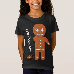 Camiseta Gingerpão Engraçado Oh Picado de Natal
