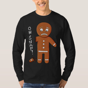 Camiseta Gingerpão Engraçado Oh Picado de Natal