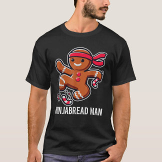 Camiseta Gingerpão Ninjabread Homem Engraçado Cute Groovy C