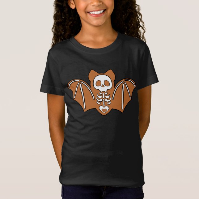 Camiseta Gingerpão Skeleton Bat (Frente)