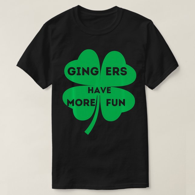 Camiseta Gingers se divertem mais Dia de São Patrício irlan (Frente do Design)