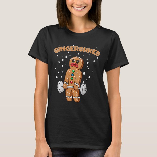 Camiseta Gingershred Funny Gingerbird Man Gym (Frente)