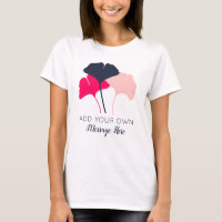 Gingko deixa a mensagem personalizada gráfica pers