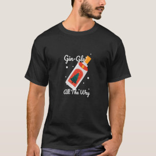 Camiseta Gingle, até o Natal do Gin Feriado Engraçado