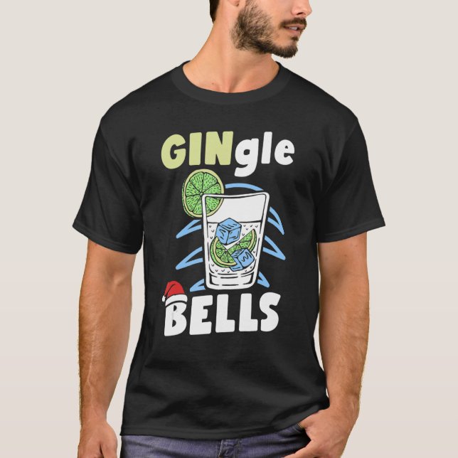 Camiseta GINgle Bells Natal Holiday Sarcasm (Frente)