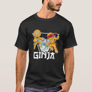Camiseta Ginja Ninja Ninjabread Man Gingerpão Ninja Ugly