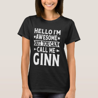 Camiseta Ginn Surname Me Chame Gi Sobrenome Da Equipe Ginn