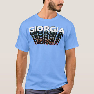 Camiseta Giorgia Divertida Retro Vintage Pôr do Sol Giorgia