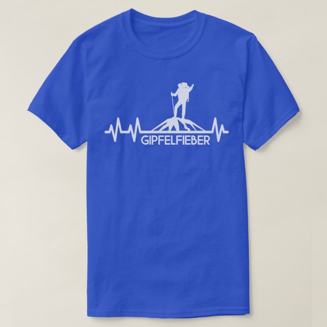 Camiseta Gipfelfieber Bergsteiger Wanderer Bergwandern Puls (Frente do Design)
