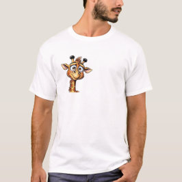Camiseta "Girafa Adorável em Ação!"