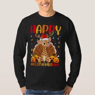 Camiseta Girafa Animal  Girafa Feliz OláobrigadoNatal