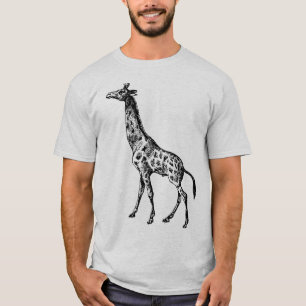 Camiseta Girafa antiga no Tote Bag