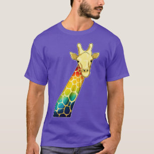Camiseta Girafa Arco-íris