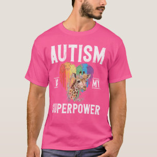 Camiseta Girafa Autismo Sensibilização Neurodiversidade Aut