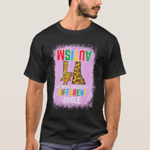 Camiseta Girafa Autismo Vendo o Mundo Inclinado