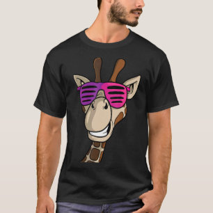 Camiseta Girafa bonita de animais face a África Zoo Safari